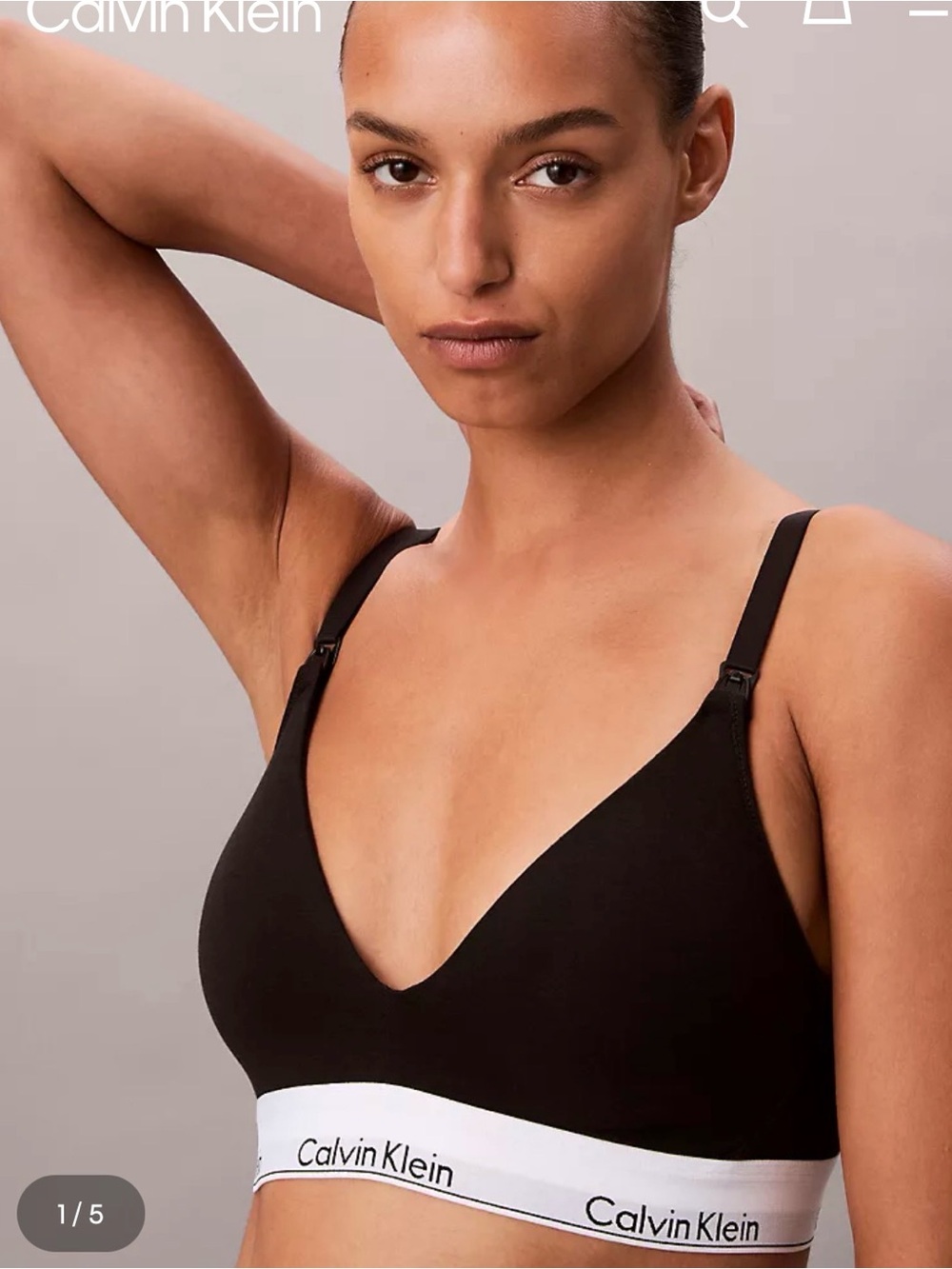 Icon Cotton Modal Maternity Lightly Lined Triangle Bralette